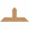 Ekena Millwork Portland Timber Gable Bracket, Western Red Cedar, 36"W x 18"H x 1 1/2"D x 5 1/2"F, 12/12 Pitch GBW036X18X0206POR00SWR - alternate 1